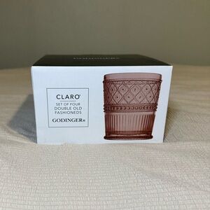 Godinger Claro Crystal Glass Set